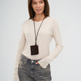 ტყავის ქეისი კომბისთვის, შავი შოკოლადი