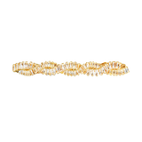 Crystall braid hair barrette, goldplated