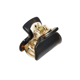 პატარა კლასიკური თმის კლანჭი, ლურჯ-ნარინჯისფერი