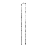 Textured rhodium-plated hairpin