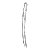 Textured rhodium-plated hairpin
