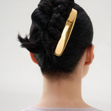 Long elegant goldplated hair barrette