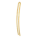 Textured hairpin, gold-plated