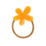 Flower scrunchie, egg yolk