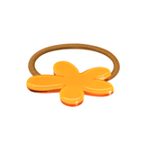 Flower scrunchie, egg yolk