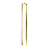 Smooth hairpin, gold-plated