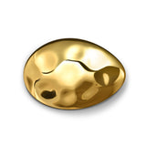 Large oval goldplated hair barrette