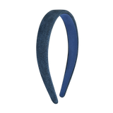 Suede headband С06, blue, 2cm