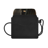 Leather case for сomb, black