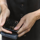 ნატურალური რქის სავარცხელი