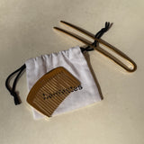 Jewelry comb, rhodium-plated