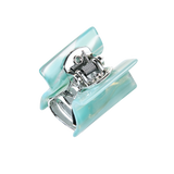 პატარა კვადრატული თმის კლანჭი, აკვა