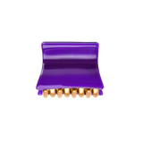 Small squared hair claw, violet