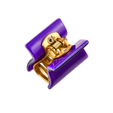 Small squared hair claw, violet