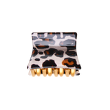 პატარა კვადრატული თმის კლანჭი, ლეოპარდის ფორმის