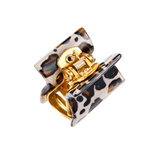 პატარა კვადრატული თმის კლანჭი, ლეოპარდის ფორმის