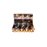 პატარა კვადრატული თმის ბრჭყალი, ტოპაზი