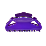 Bow style hair claw, violet