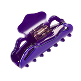 Bow style hair claw, violet
