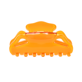 Bow style hair claw, yellow