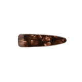Classic hair clip, milk chocolate