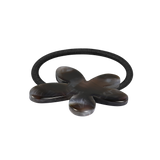 Flower scrunchie, graphite