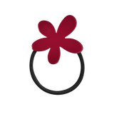 Flower scrunchie, cherry