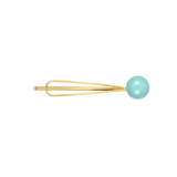 Clip with a ceramic ball, light blue