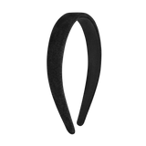 Suede headband С06, black, 2cm