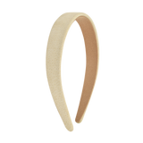 Suede headband С06, ivory, 2cm