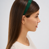 Suede headband С06, green, 2cm