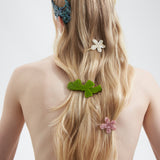 Flower hair clip, ice-cream