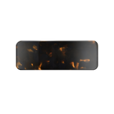 Rectangular hair clip, blue-orange