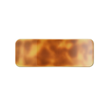 Rectangular hair barrette, caramel