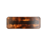 Rectangular hair clip, tartaruga brown