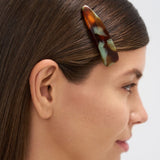 Classic hair clip, jade